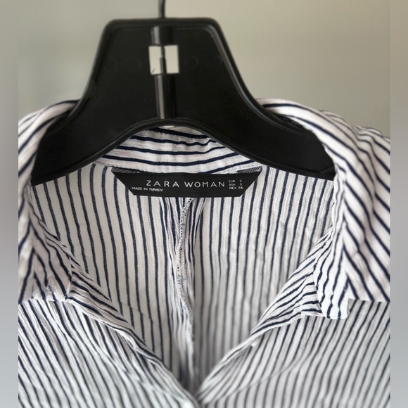 ZARA Woman Black White Button Up-S - Picture 3 of 5